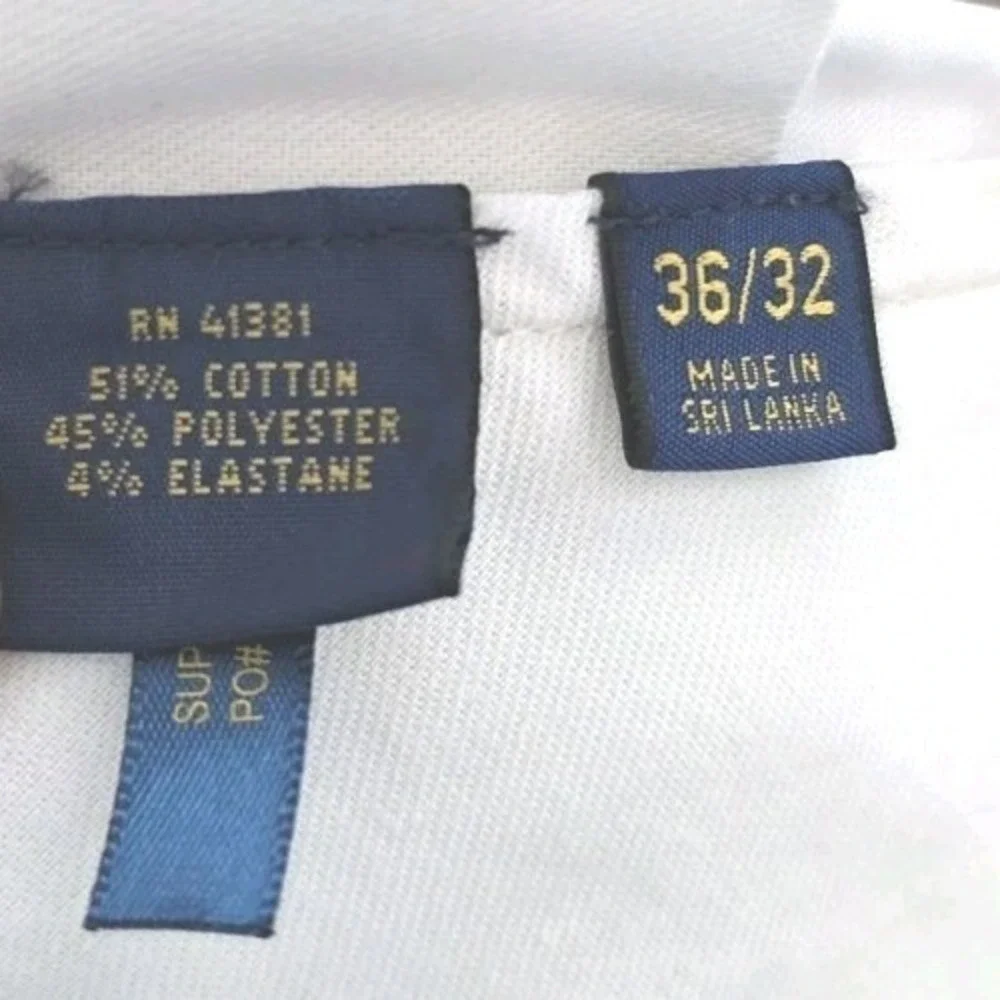 Polo Golf Ralph Lauren Men's Bedford Straight Fit Chino Pants White Mens  36x32‎